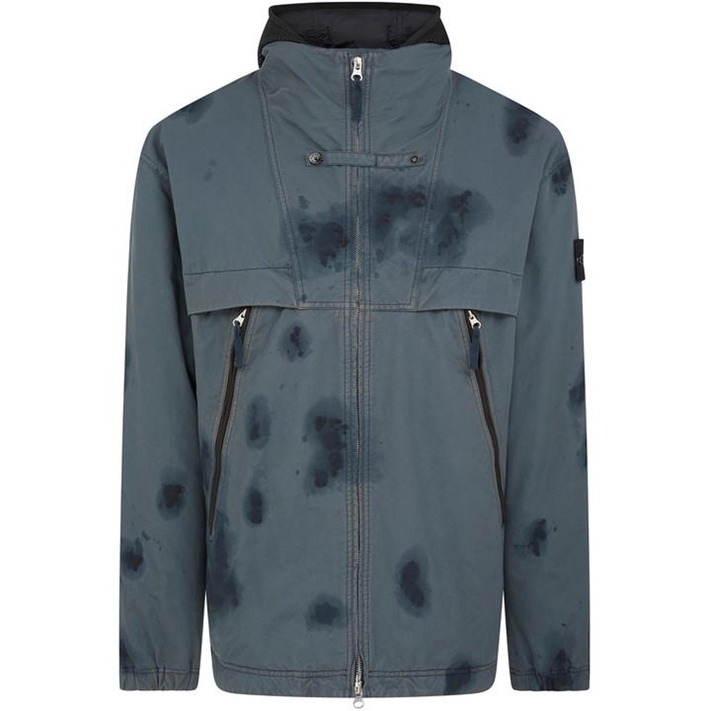 Stone Island Dissolving Camo Trattamento Real Down Jacket - Grey